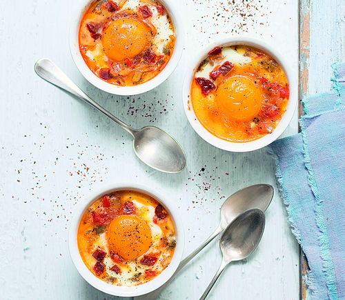 oeufs cocotte à la basque