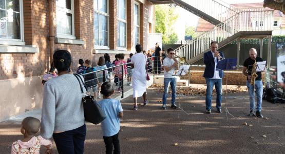 L'école élémentaire Jules-Ferry a également profité d'un petit concert le 2 septembre