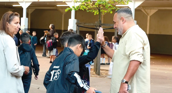 Sophien Harabi, adjoint au maire chargé de l’Enfance et de la Petite Enfance a participé à la rentrée scolaire de l’école élémentaire Jules Vallès, le 1er septembre.