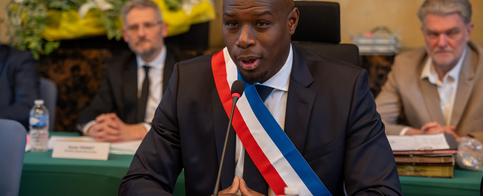 Conseil municipal d'installation, Demba Traoré © Vincent Coutin