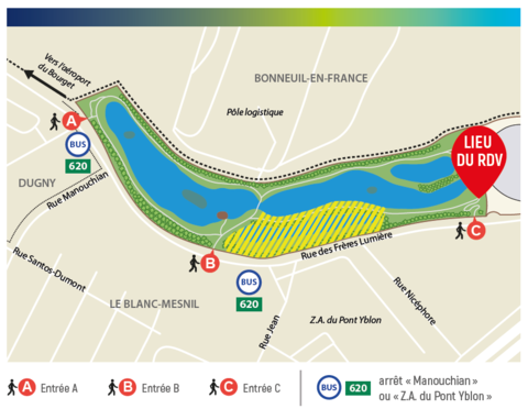 Accès pour l'inauguration, Pont-Yblon