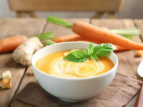 Soupe de carottes au gingembre