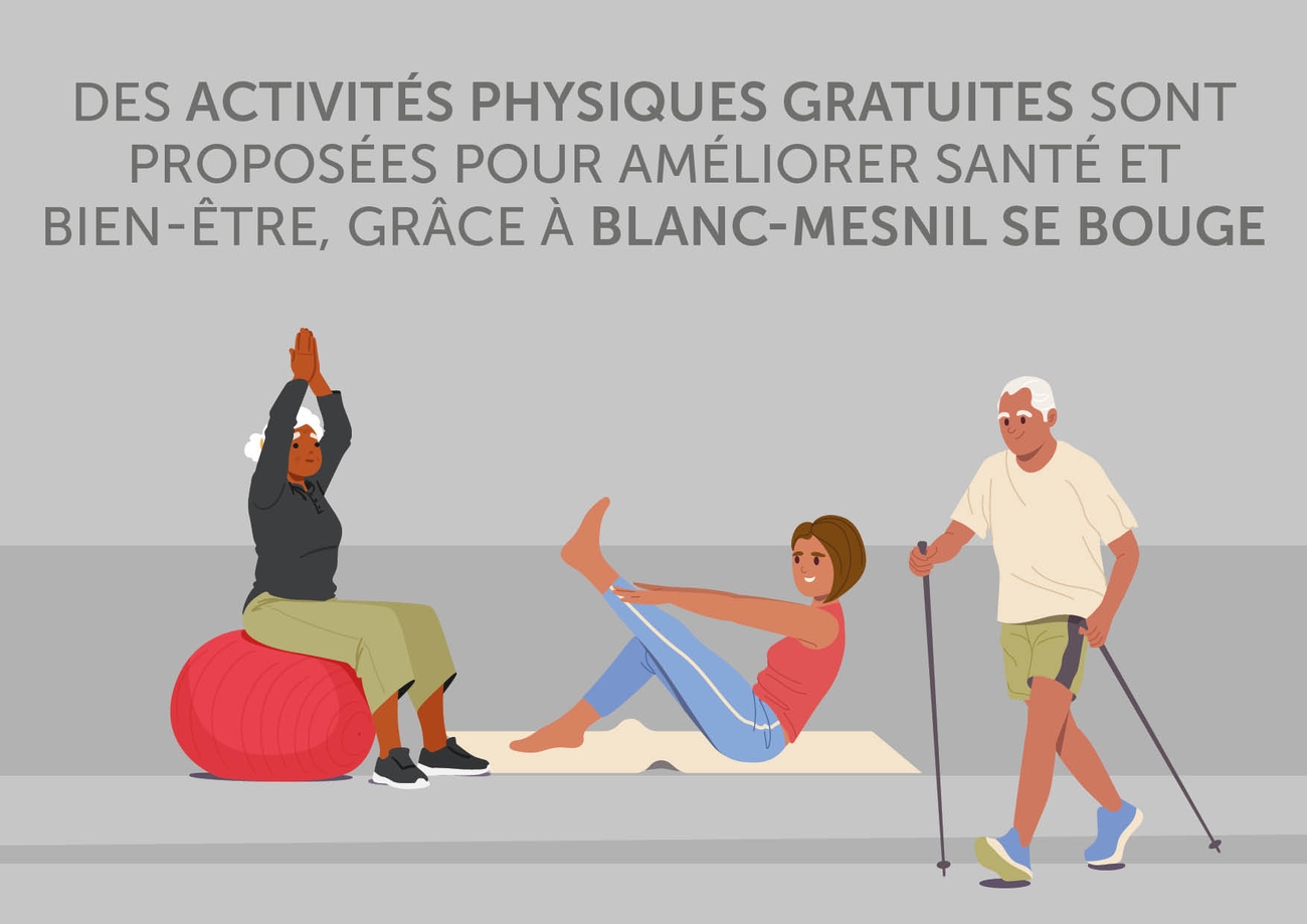Des activités physiques gratuites sont proposés pour améliorer santé et bien-être, grâce à Blanc-Mesnil se bouge