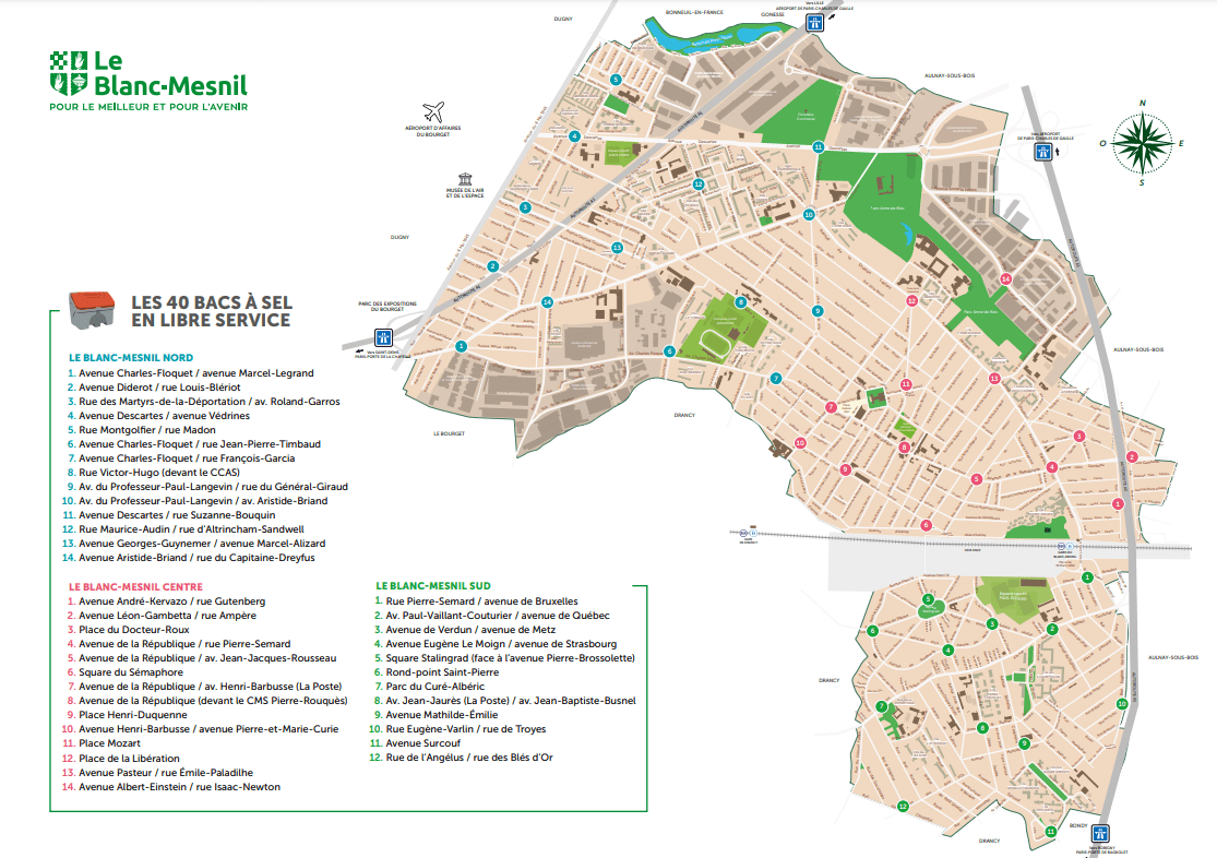 Carte des bacs à sel en PDF