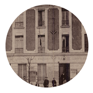 Photographie ancienne de la mairie du Blanc-Mesnil